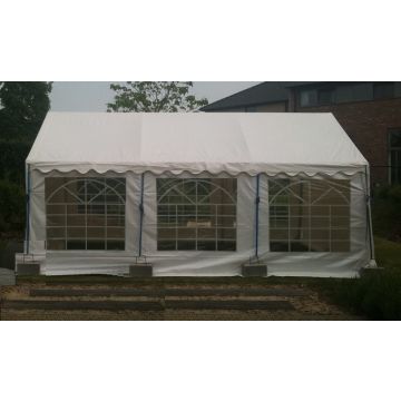 Classic Plus Feest-tent PVC 4x6x2 mtr in Wit