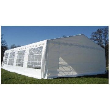 Classic Plus Feesttent PVC 3x8x2 mtr in Wit