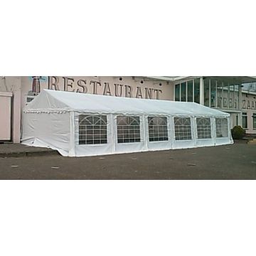 Classic Plus Partytent PVC 6x12x2 mtr in Wit