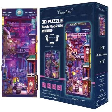 Tone-cheer Book Nook Cyber City DIY Modelbouw Knutselen