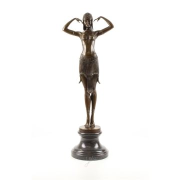 BRONZEN BEELD VAN EEN SCARABEE DANSERES