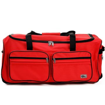 Trolley, reistas, rood, afsluitbaar, met slot, 160 liter, roltas