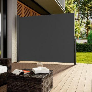 Zijluifel Nosara Antraciet 180x300cm Uitschuifbaar