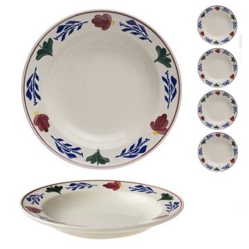 Boerenbont Diep bord Ø24 cm set van 6 stuks 