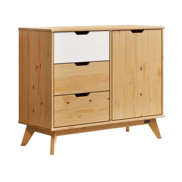 Dressoir Borneo Natuur Grenenhout 96x40x79cm FSC gecertificeerd