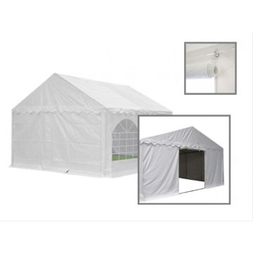 Eindwand PVC  met deuropening , kies je maat