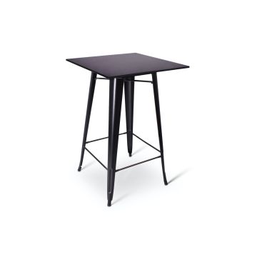 Statafel Hamburg stapelbaar - Metalen Zwart - afm. 70x120cm 