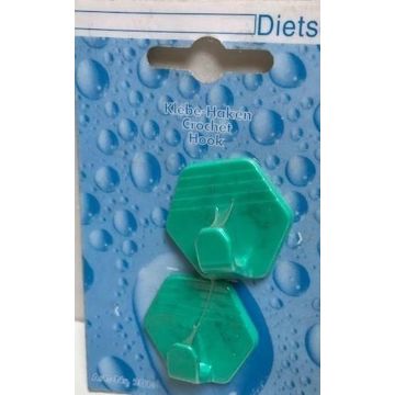 Universele handdoekhaken zelfklevend (setje van 2) groen