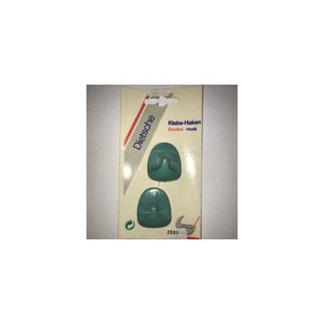Universele handdoekhaken zelfklevend (setje van 2) groen