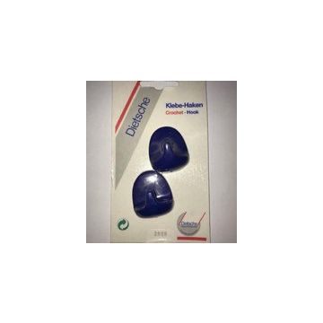 Universele handdoekhaken zelfklevend (setje van 2) donkerblauw