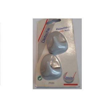 Universele handdoekhaken zelfklevend (setje van 2) grijs