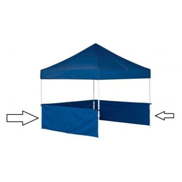 Halve zijwand 3 mtr breed keuze uit 16 kleuren , 1 stuks