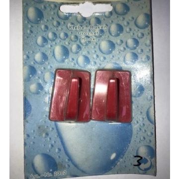 Universele handdoekhaken zelfklevend (setje van 2) rood