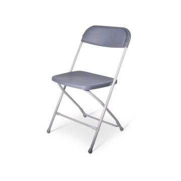 Klapstoel budget Cannes antraciet/grijs (set van 20 stuks)