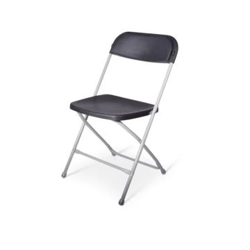 Klapstoel budget Cannes zwart/grijs (set van 20 stuks)