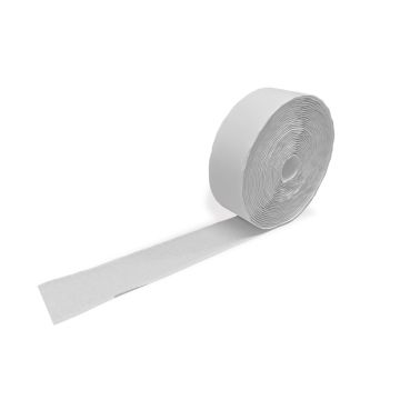 2xRol 10 mtr zelfklevend klittenband 5cm Wit-haak en lusband