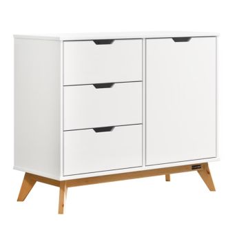 Ladekast Borneo Wit Naturel 80x79x40cm FSC gecertificeerd