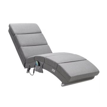 Ligbank Londen Grijs met Massage en Verwarmingsfunctie 