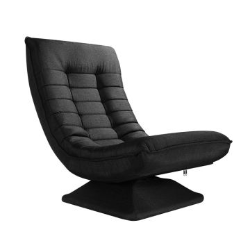Relax Lounger Aberdeen Stof Zwart