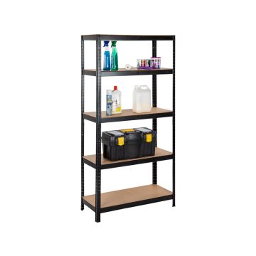 Opbergrek zwart - Heavy Duty Metaal - Monteren zonder schroeven