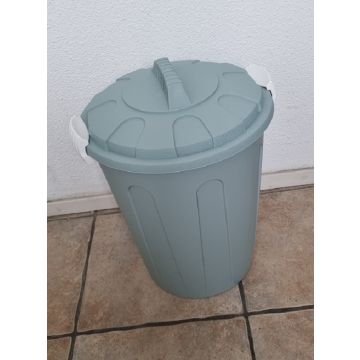 MaxiTon afvalemmer afvalbak met deksel 40 liter polypropyleen groen