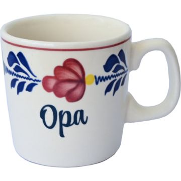 Boerenbont Beker Mok 0,2L met opdruk Opa