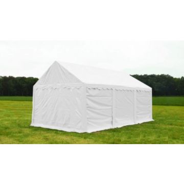 Opslagtent Premium PVC 6x6x2 mtr in Wit