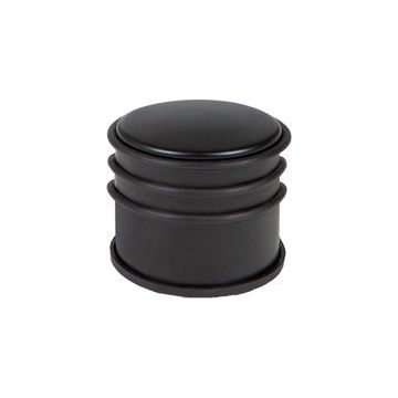 Deurstop zwart 7,7 cm hoog - set van 5