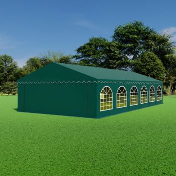Premium Partytent PVC 6x12x2 mtr in Groen