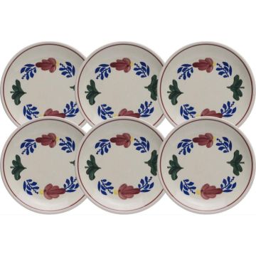 Boerenbont Petit Four Bordjes 11 cm set van 6 stuks