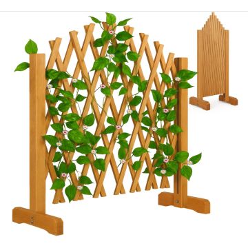 Opvouwbaar Plantenrek Bruin 200x107cm