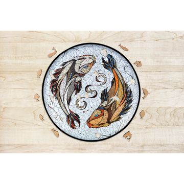 Eco Wood Houten Legpuzzel Koi Karpers Size L