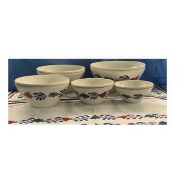 Boerenbont Schalenset rond set van 5 stuks