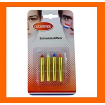 Make-up set met 4 sticks incl. oranje (set van 2)