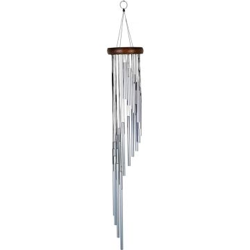 Nature's Melody Spiraal Windgong Aureole Tunes Zilver 89 cm