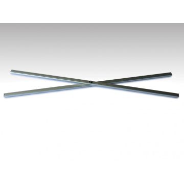 Schaarstuk afgerond ALU geschikt voor 3m vouwtent