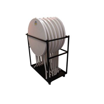 Set 7x Statafels Brabant  Antraciet incl. Transportkar