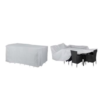 Afdekhoes Tuinset Zitset Zilver 308x138x89cm