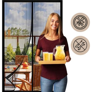 Partij van 20 stuks Kwaliteit Glasvezel Vliegengordijn Deurhor 100 x 210 cm