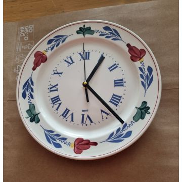 Boerenbont Wandklok Vintage rond 27 cm 