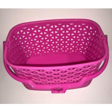Wasknijpermandje kunststof roze