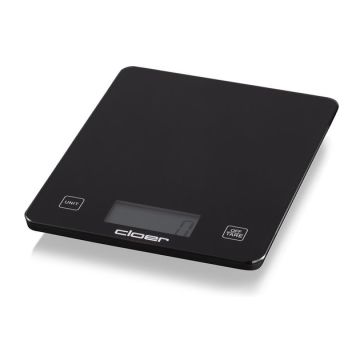 Handige keukenweegschaal zwart met uitlees display