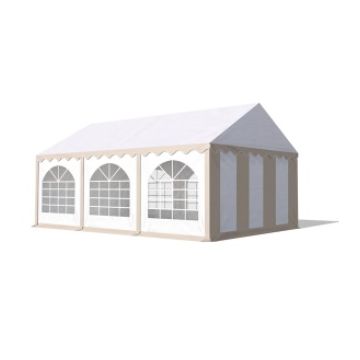 Classic Plus Partytent PVC 5x5x2 mtr in Wit-Zandkleur