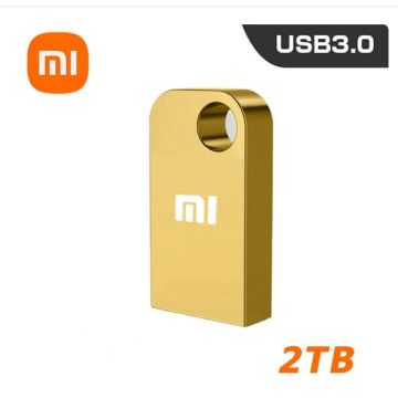 Xiaomi 2Tb Mini Flash Drive Usb3.0 - High-Speed Pen Drive - Geheugengegevensoverdracht - Metalen Pendrive TYPE-C Adapter - goud