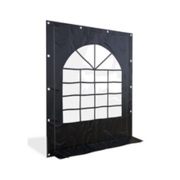 Partytent PVC Premium zijwand met raam & ritsen 2m - 2m hoog