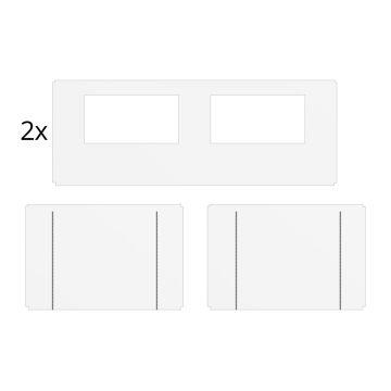 Zijwandenset voor Easy up 3×6 m Heavy duty Wit