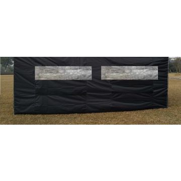 Zijwandenset voor Partytent Easy Up 3 x 6 meter in Zwart