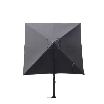 INOWA Zweefparasol 3x3 mtr Aluminum-donkergrijs
