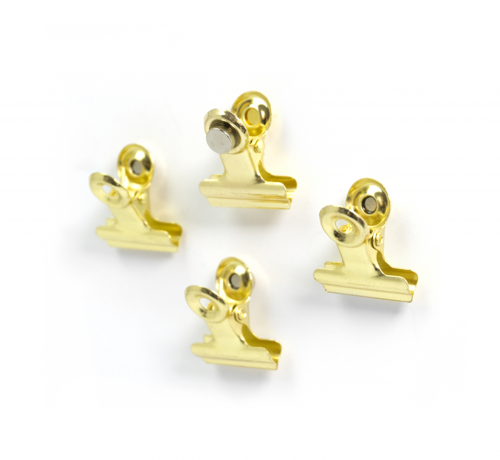 Trendform\u0020Magnet\u0020Clip\u0020Graffa\u0020MINI\u0020messing\u0020\u002D\u0020Set\u0020van\u00204\u0020stuks