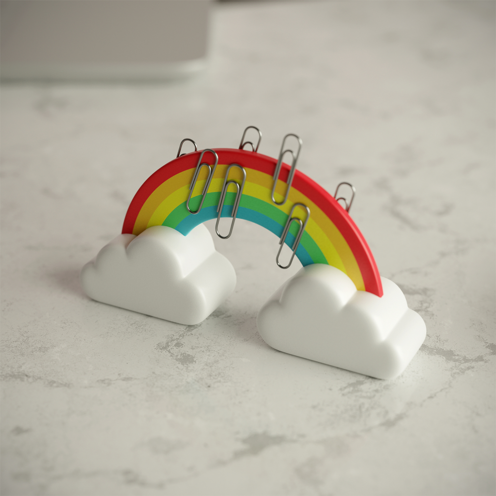 Mosterd\u0020Regenboog\u0020Paperclip\u0020Houder